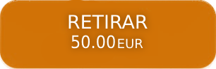 Botón naranja para retirar 50.00 EUR en un juego Aviator de apuestas en línea